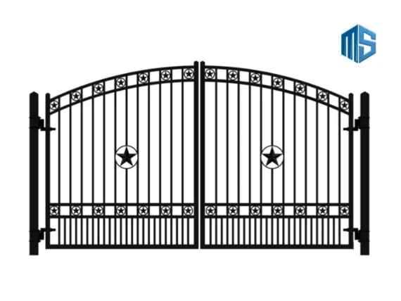 Driveway Double Swing Gates Traditional Style 02