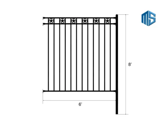 Iron Fence Traditional Style 03