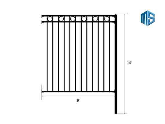 Iron Fence Traditional Style 04