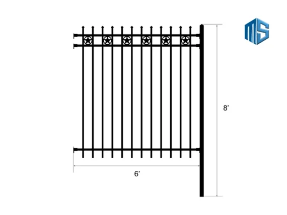 Iron Fence Traditional Style 08