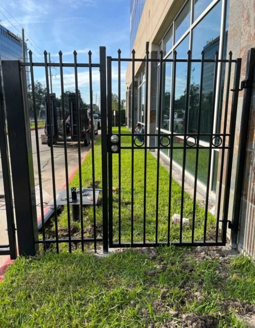 iron fence and gates