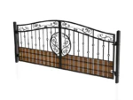 Driveway Double Swing Gates Vintage Style 01