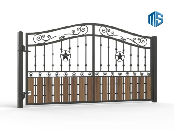 Driveway Swing Gates Vintage Style 03