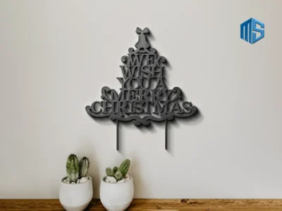 Metal Sign Festive Pine Bell Christmas