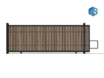 Driveway Sliding Gates Vintage Style 01