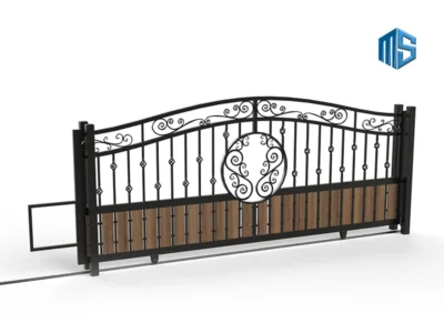 Driveway Sliding Gates Vintage Style 03