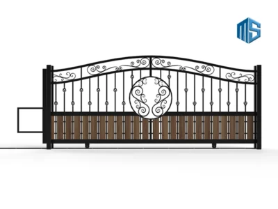 Driveway Sliding Gates Vintage Style 03