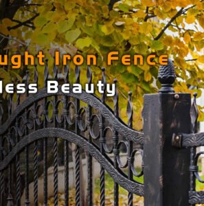 wrought iron fence