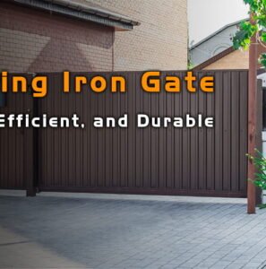 Sliding iron gate