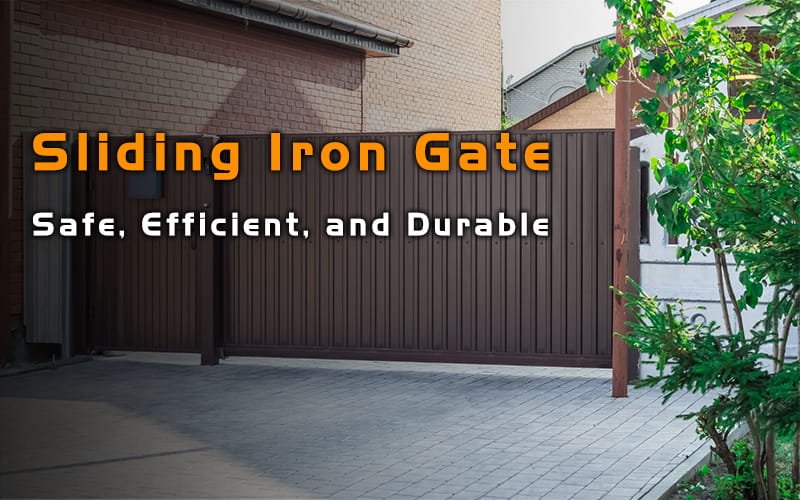 Sliding iron gate