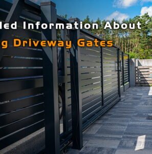 Sliding driveway gates