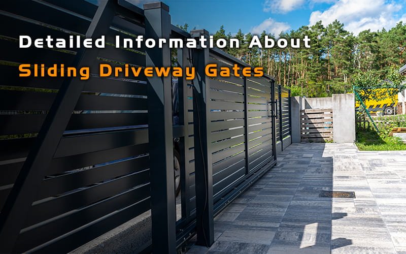 Sliding driveway gates