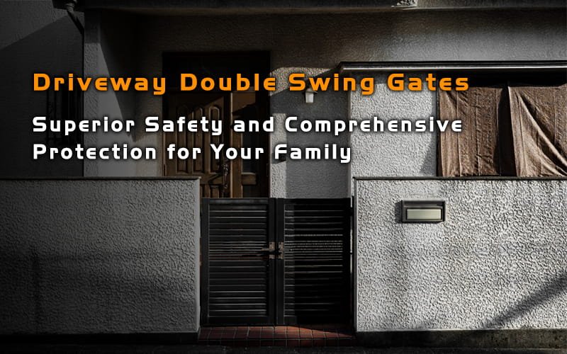 driveway double swing gates