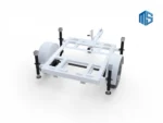 Single-Axle Utility Trailer Frame with Leveling Jacks